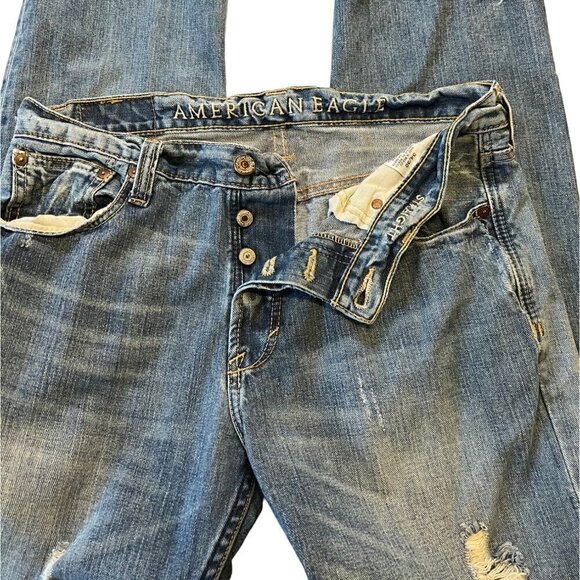 AMERICAN Eagle Straight Leg Men's Jeans Size 34/30 - Picture 10 of 13